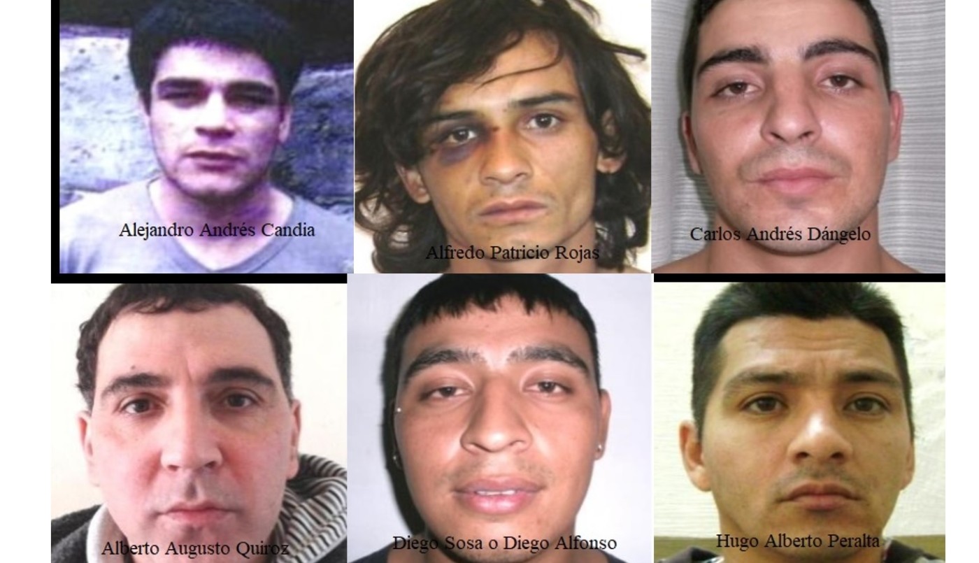 Estos son los rostros de los presos que se fugaron luego de la emboscada | Noticias