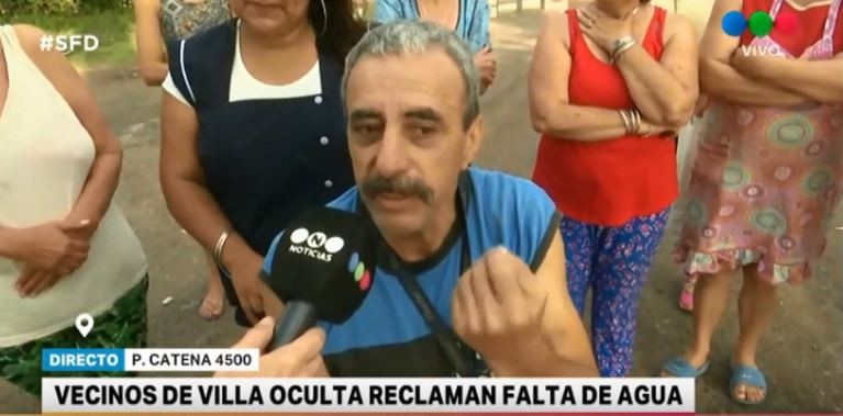 Vecinos de Villa Oculta reclaman por falta de agua | Santa Fe Directo