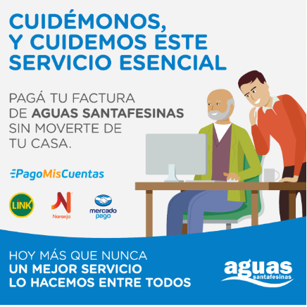 Pagá las facturas de Aguas santafesinas sin moverte de tu casa | Noticias