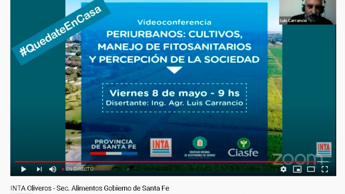 Más de 300 participantes en videoconferencia sobre manejo de fitosanitarios en periurbanos | Noticias