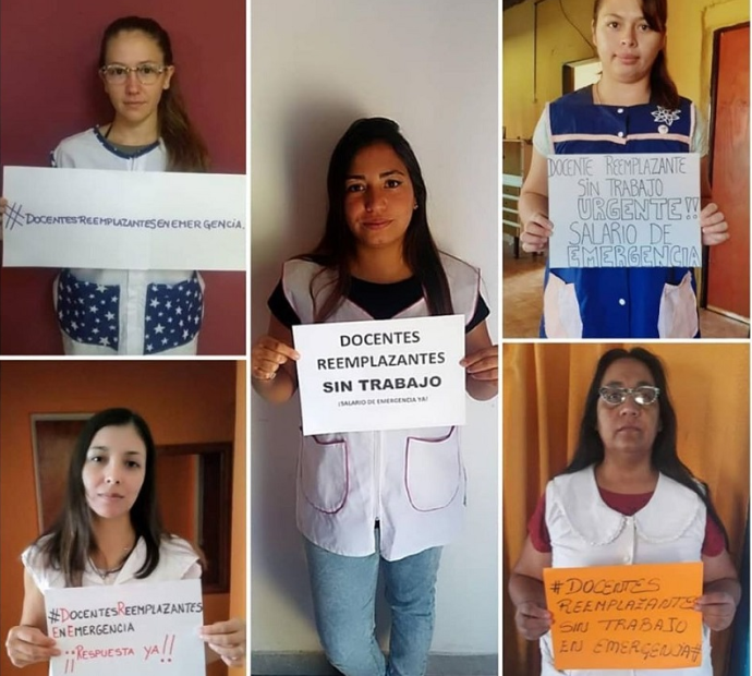 Docentes reemplazantes reclaman un salario de emergencia | Noticias