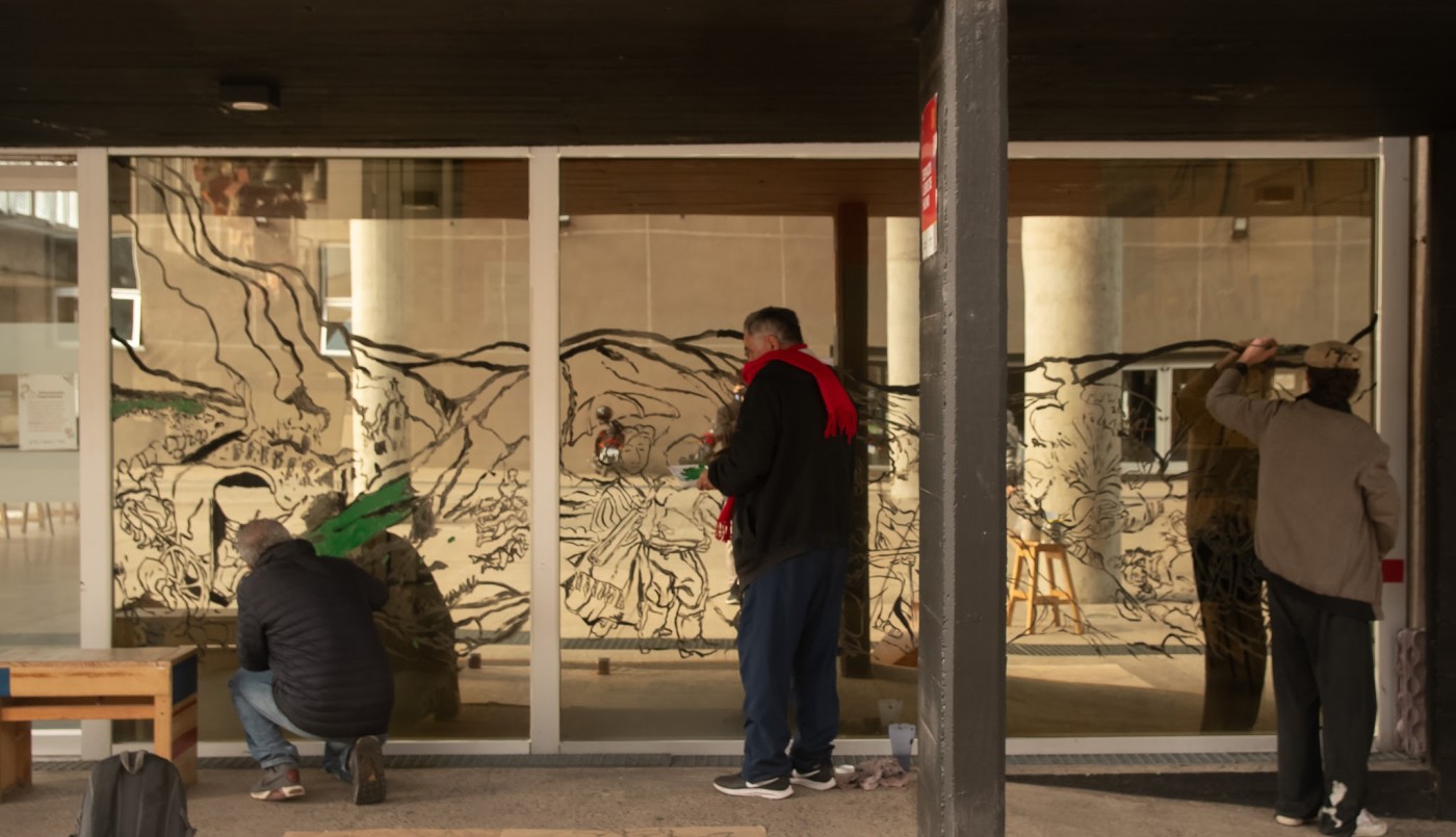 El Molino Fábrica Cultural ya tiene su mural colectivo en alusión a la Bandera | Espectaculos