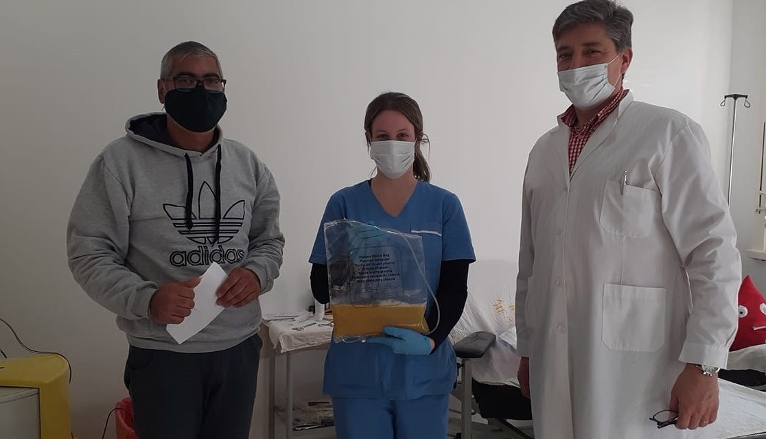 Oliveros: un docente volvió a donar plasma para pacientes de Covid-19 | Juntos y solidarios