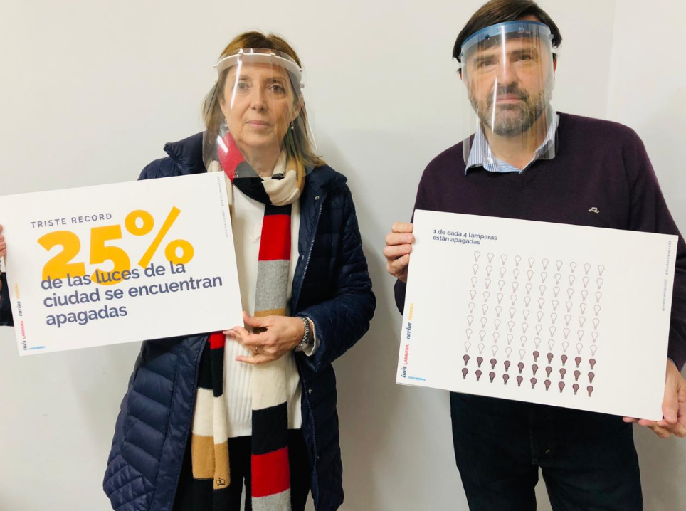 Récord: una de cada cuatro luces de la ciudad se encuentran apagadas | Legislativas