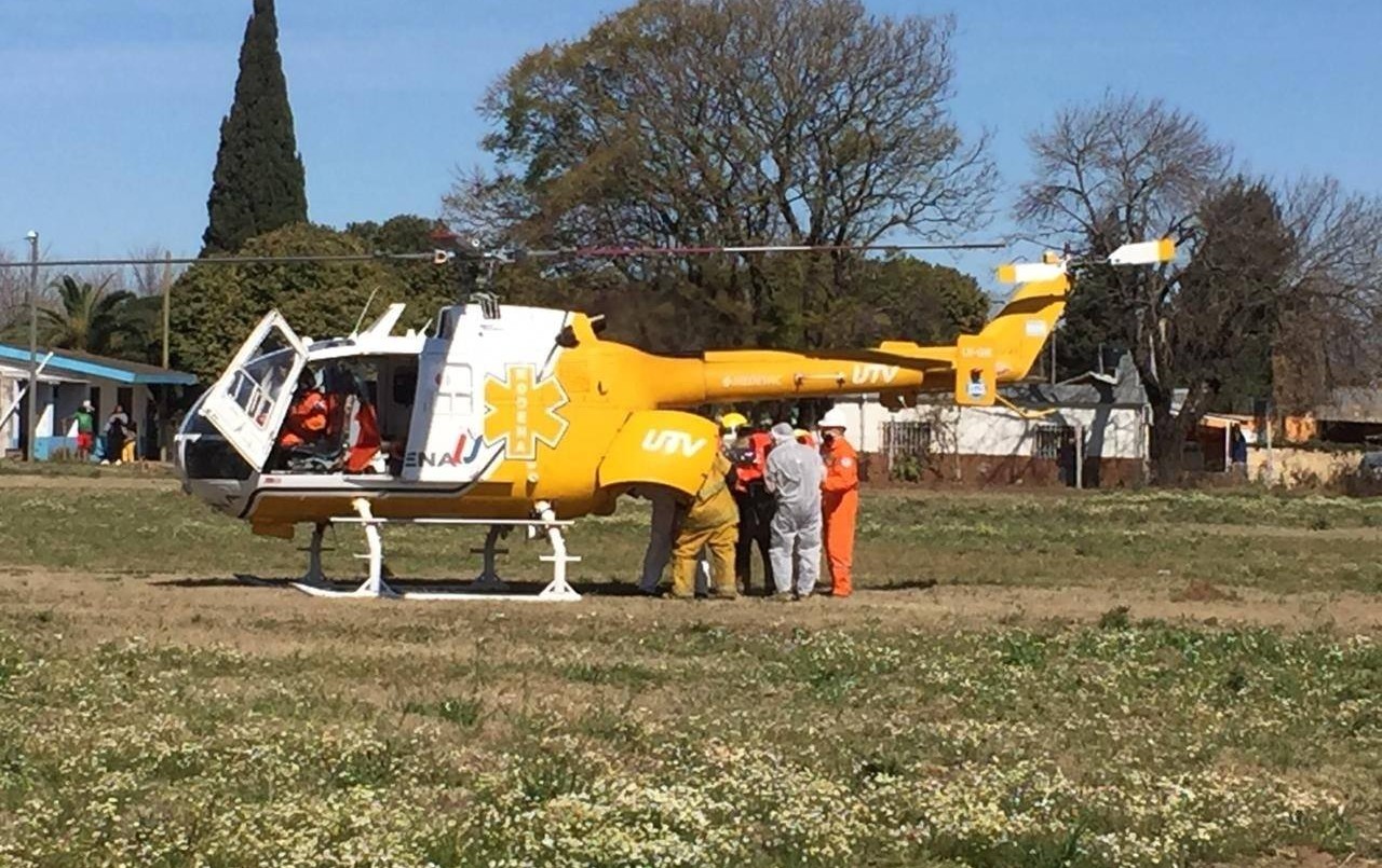 Un paciente de Covid-19 debió ser trasladado en helicóptero a Rosario | Noticias