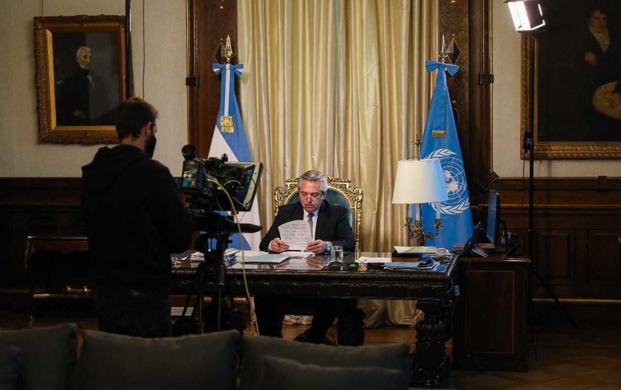 Alberto Fernández, en la ONU: "De la pandemia nadie se salva solo" | Información General