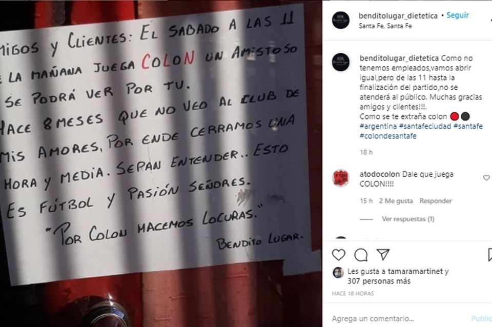 Avisó: comerciante de la ciudad cierra su negocio para ver a Colón | Noticias