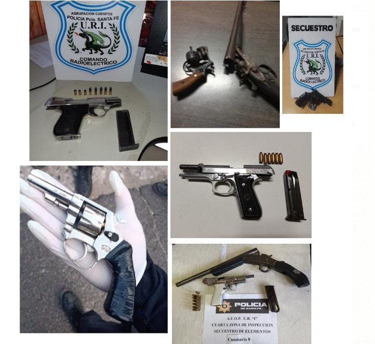 La policía secuestró diez armas de fuego en los últimos días en la ciudad | Noticias