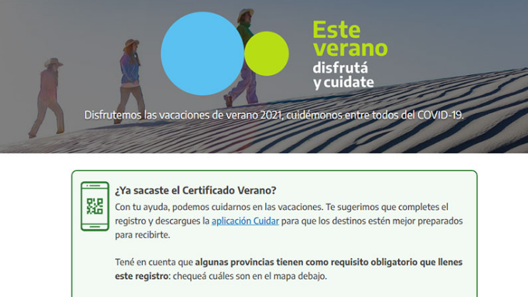 Cómo tramitar los certificados para vacacionar y en qué lugares los piden | Noticias