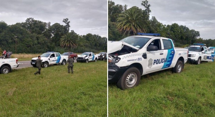 Chocaron ocho patrulleros en la ruta 2 | Información General