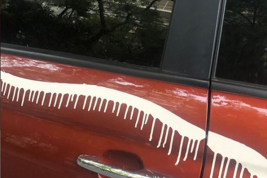 Le tiraron pintura al auto de la hija de Ricardo Darín por estacionar mal | Información General