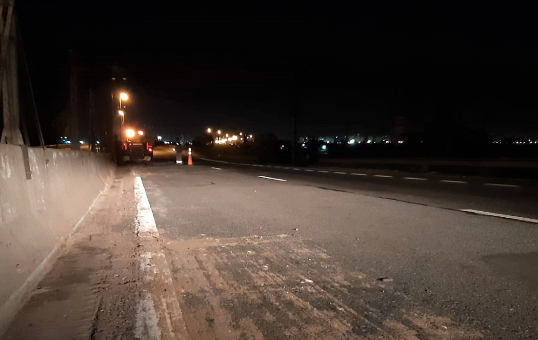 Ruta 168: esta noche continúa la limpieza del cantero central | Información General