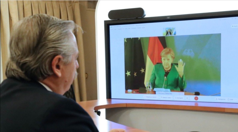 "Vamos a seguir apoyando a la Argentina con el FMI", le dijo Merkel a Alberto Fernández | Nacionales