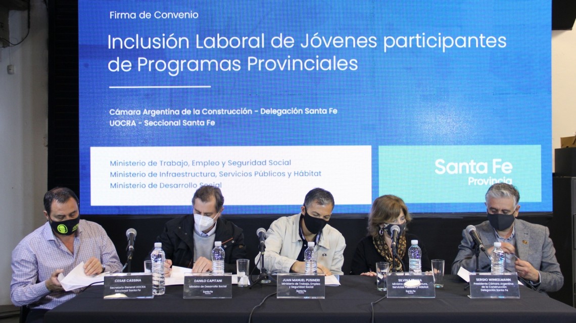 La provincia firmó un convenio de inclusión laboral para jóvenes | Información General
