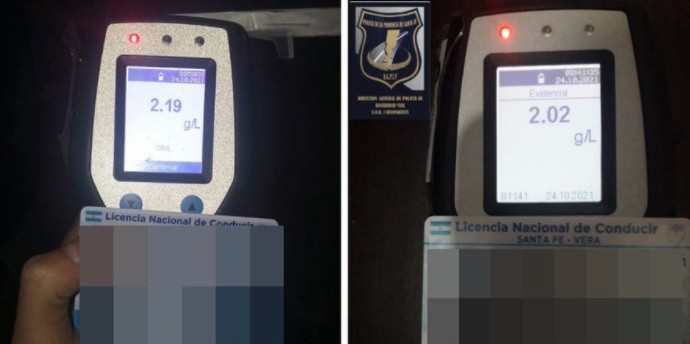 Controles del finde: Conductores con alcoholemias positivas en Coronda, San Javier y Vera | Información General