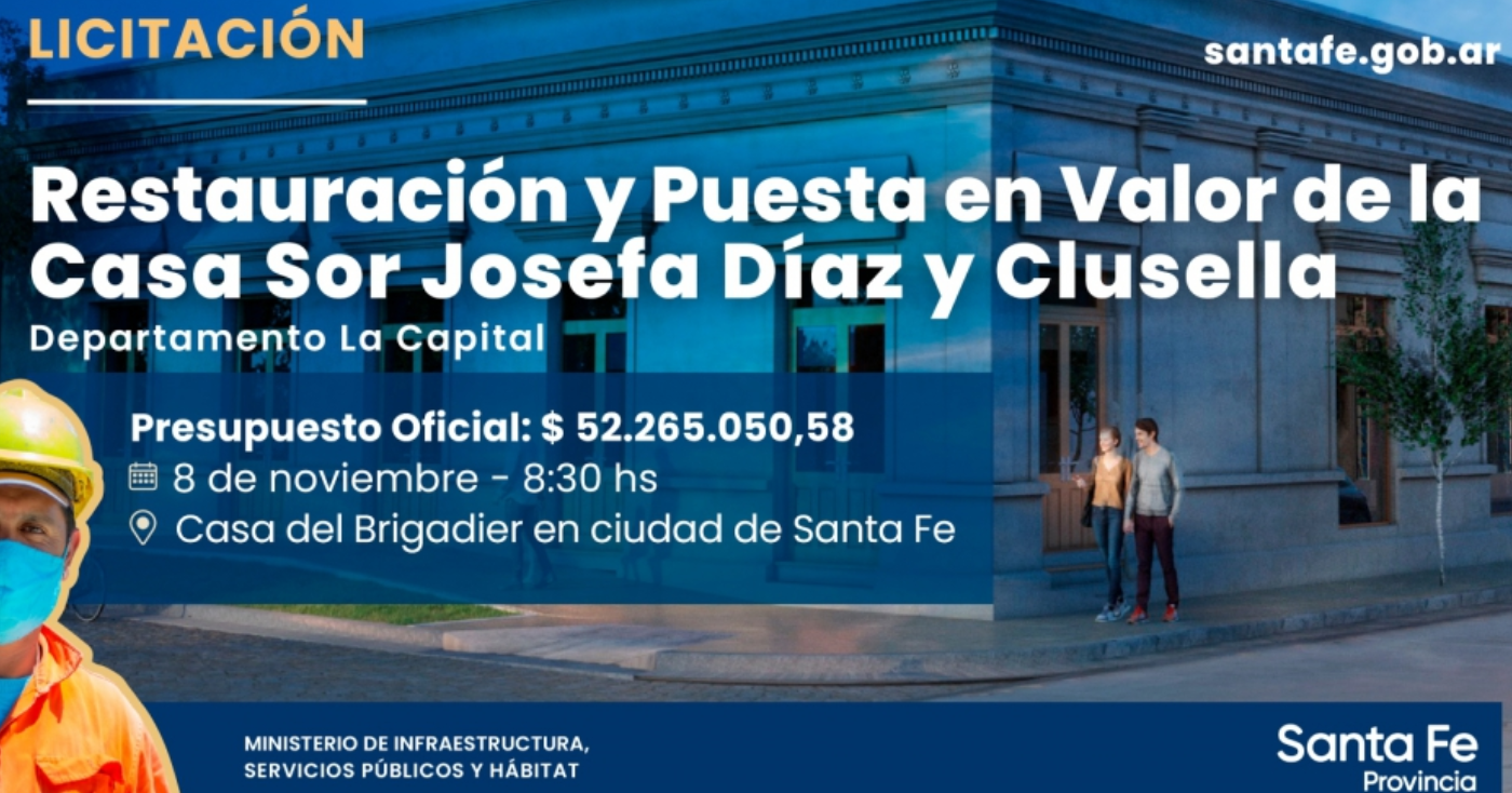 Licitarán la puesta en valor de la casa Sor Josefa Díaz y Clucellas | Noticias