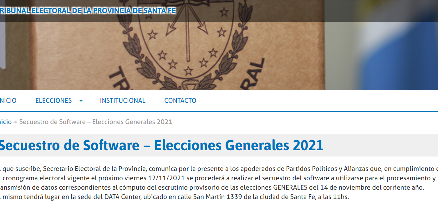 Elecciones 2021: Se realizará el secuestro de software que se utilizará para el procesamiento de datos | Información General