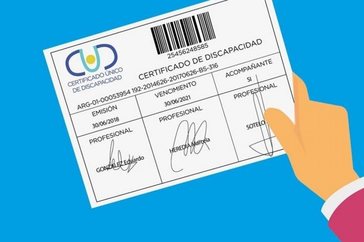 La provincia prorrogó la vigencia del Certificado Único de Discapacidad | Información General