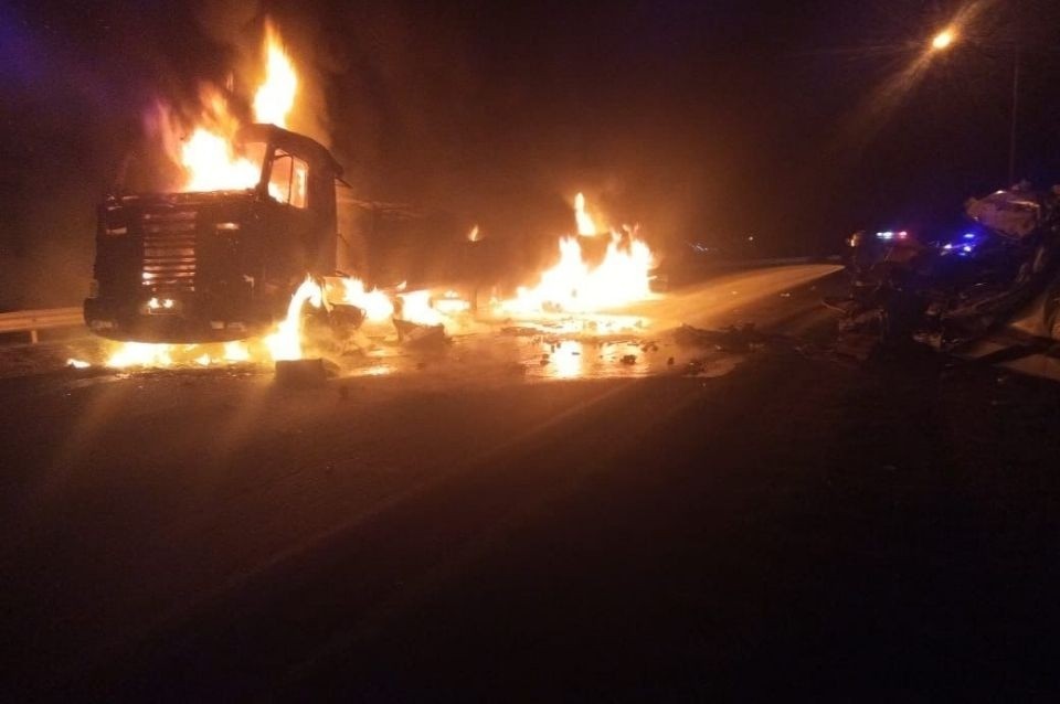 Choque e incendio en Ruta 11: un conductor se encuentra grave en el Cullen | Información General