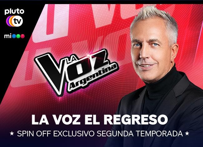 La Voz Argentina llega a Pluto TV y muchos contenidos más | Espectaculos