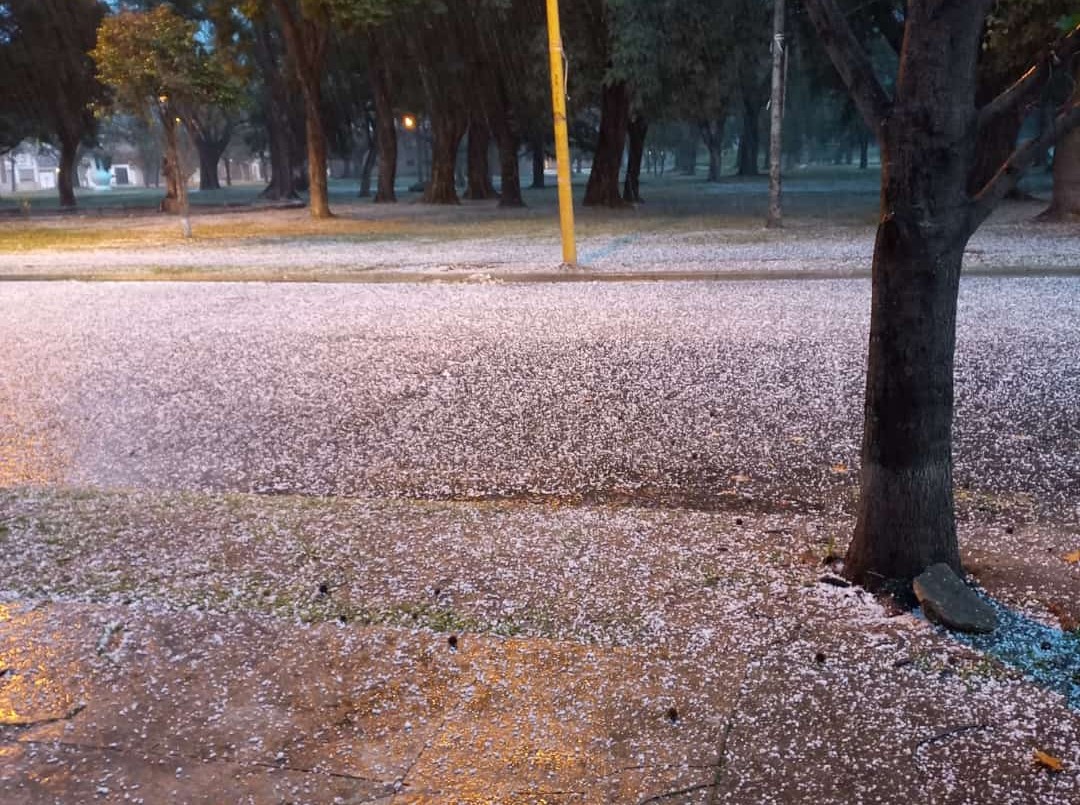 Fotos: cae piedra en distintos lugares de la ciudad de Santa Fe | Información General