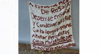 Amenaza a la prensa: Dejan cartel con advertencia mafiosa en Telefe Rosario | Noticias