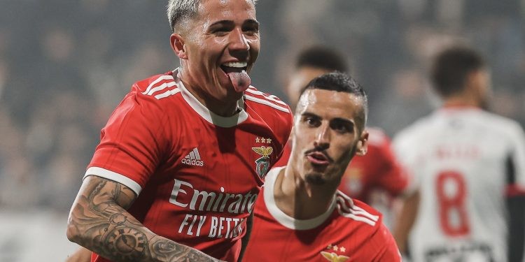 Enzo Fernández marcó un gol en su regreso a Benfica | Deportes