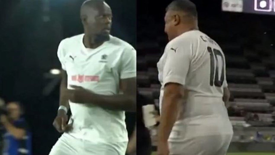 Se disputó el Partido de las Leyendas: Usain Bolt reemplazó a "Chiqui" Tapia | Deportes