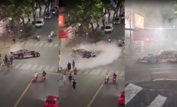 Marcos Di Palma volvió a quedar en el centro de la polémica tras hacer trompos con un auto en plena ciudad | Nacionales