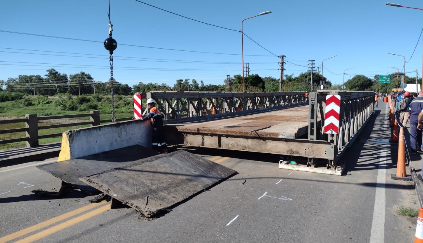 Puente Bailey: este sábado siguen los trabajos para que se habilite | Información General