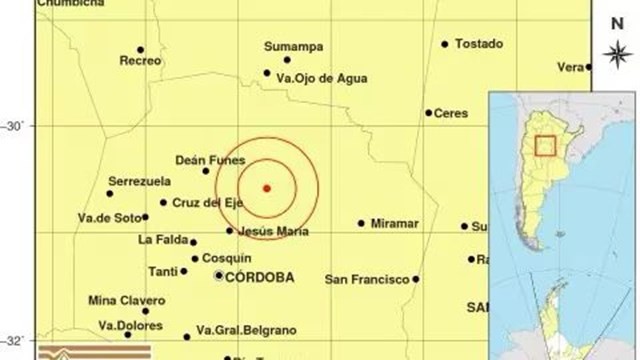 Fuerte sismo de 4.6 grados se registró anoche en Córdoba | Información General