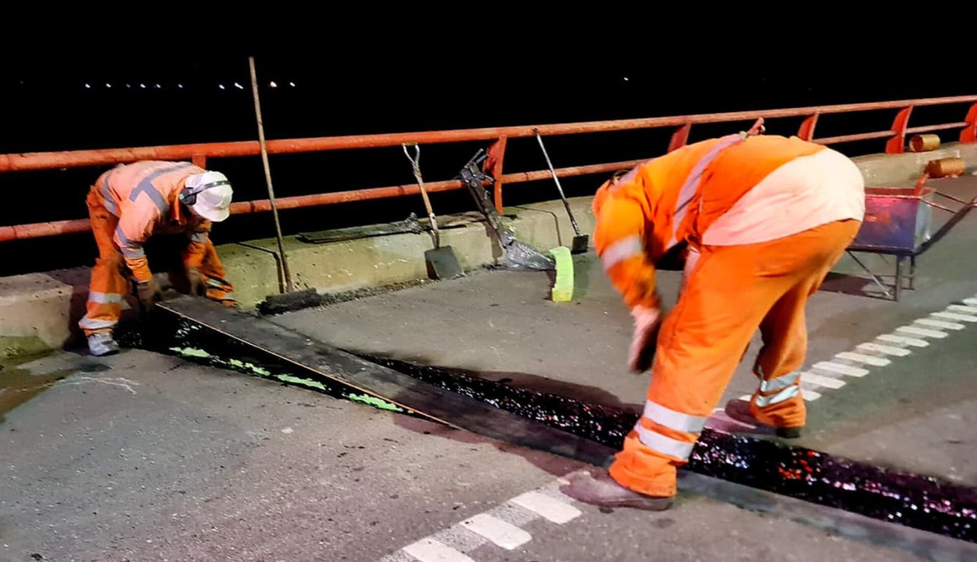 Finalizaron los trabajos nocturnos sobre el puente de la Autopista en el acceso a Santa Fe | Información General