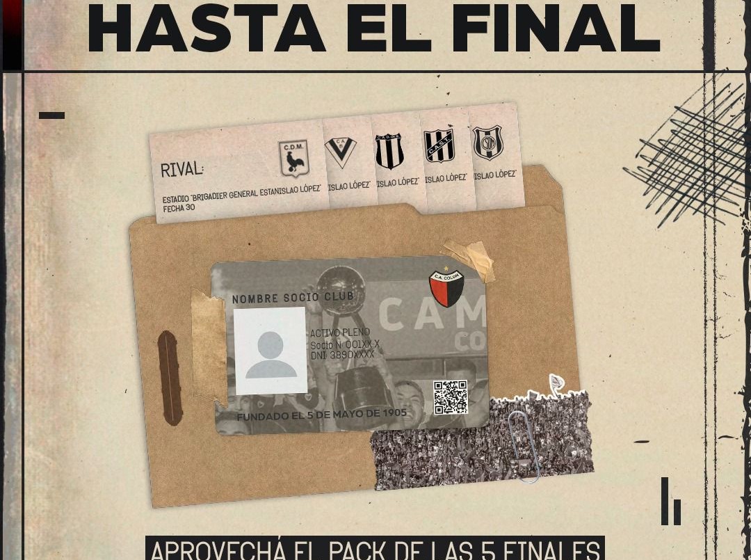 “Con Colón hasta el final” la promoción que lanzó el club para el final del torneo | Deportes