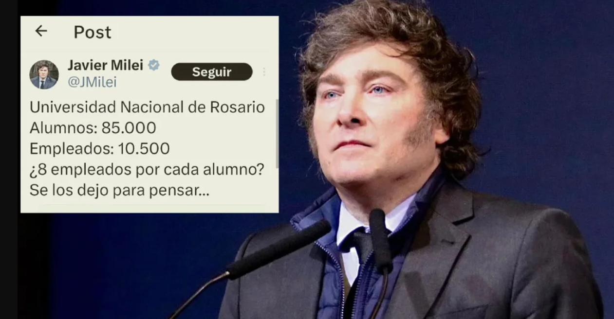 Milei hizo un posteo con un error matemático y lo condenaron en las redes | Nacionales