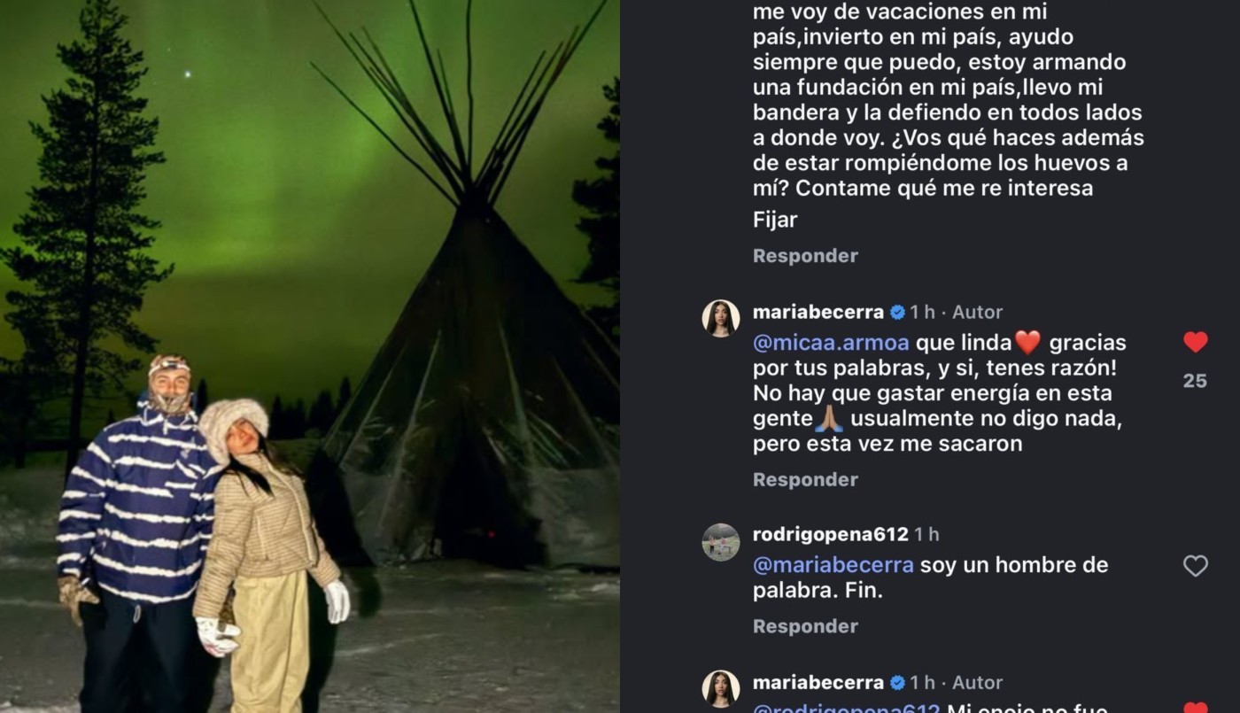 Los fuertes cruces de María Becerra con internautas que la cuestionaron por vacacionar en el exterior | Espectaculos