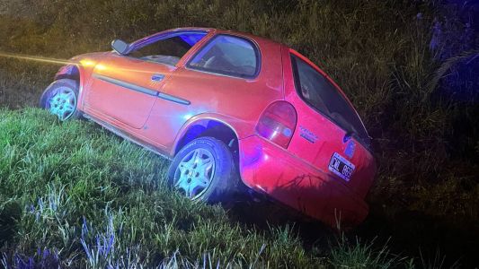 Una mujer terminó volcando en la RP N° 2 a la altura de Monte Vera