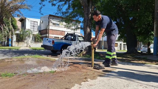 Se iniciaron tareas de mantenimiento de la red de agua potable de la ciudad