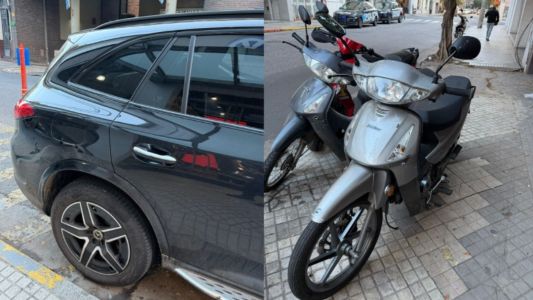 Frank Kudelka protagonizó un choque contra una moto en Rosario