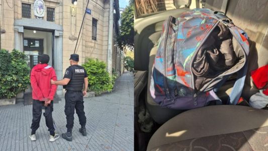 Detuvieron a un joven tras robarle la mochila a un repartidor