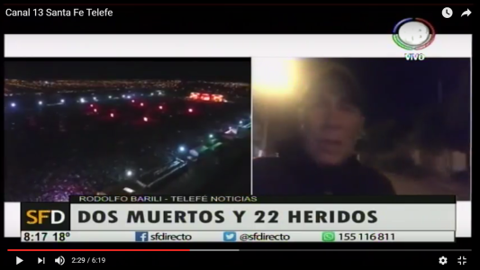 Tragedia en el recital del Indio Solari en Olavarría