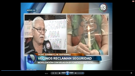 MARCHA Y RECLAMOS EN FOMENTO 9 DE JULIO