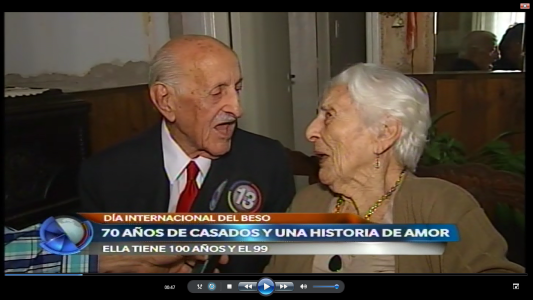 VICENTA Y RICARDO, UNA HISTORIA DE AMOR DE 70 AÑOS