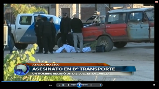 ASESINATO EN BARRIO TRANSPORTE