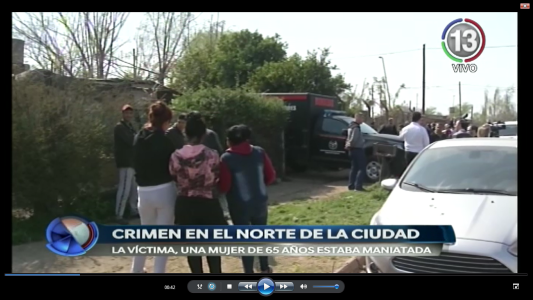 CRIMEN EN EL NORTE DE LA CIUDAD.