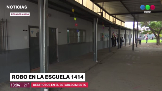 Robo a una escuela de barrio Nueva Pompeya