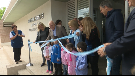 Inauguraron obras de ampliación en un jardín de barrio Acería