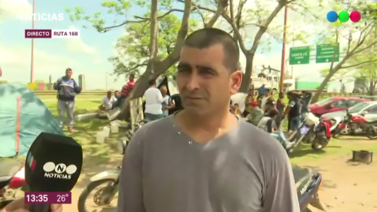 Los pescadores levantaron el corte en la ruta 168