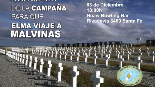 Está en marcha una campaña para que una madre visite la tumba de su hijo en Malvinas