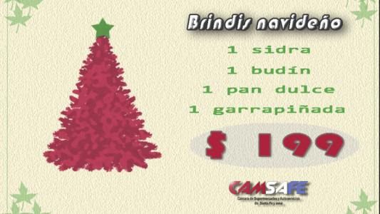 Supermercados y Autoservicios de Santa Fe venderán una canasta navideña a 199 pesos