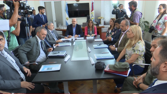 Frederik, Perotti y Saín se reunieron para coordinar y compartir información